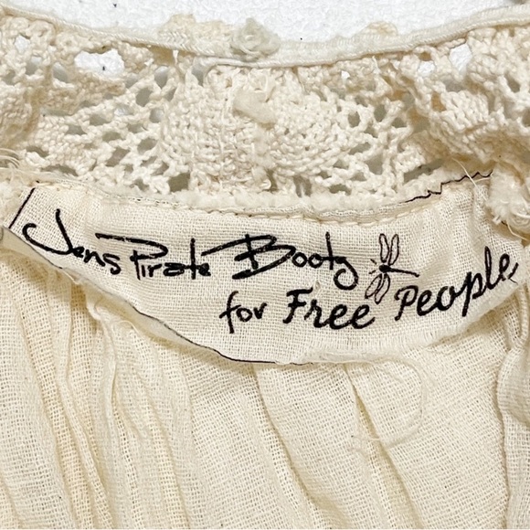 🌺HOST PICK 🌺 Jens Pirates Booty for Free People Ruffled Gauze Dress | Size L - Picture 11 of 12